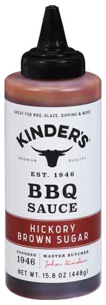 Hudson Meat Company - Wholesale BBQ Sauce - SAUCE BBQ HICKORY BROWN SUGAR     -     KINDERS0
