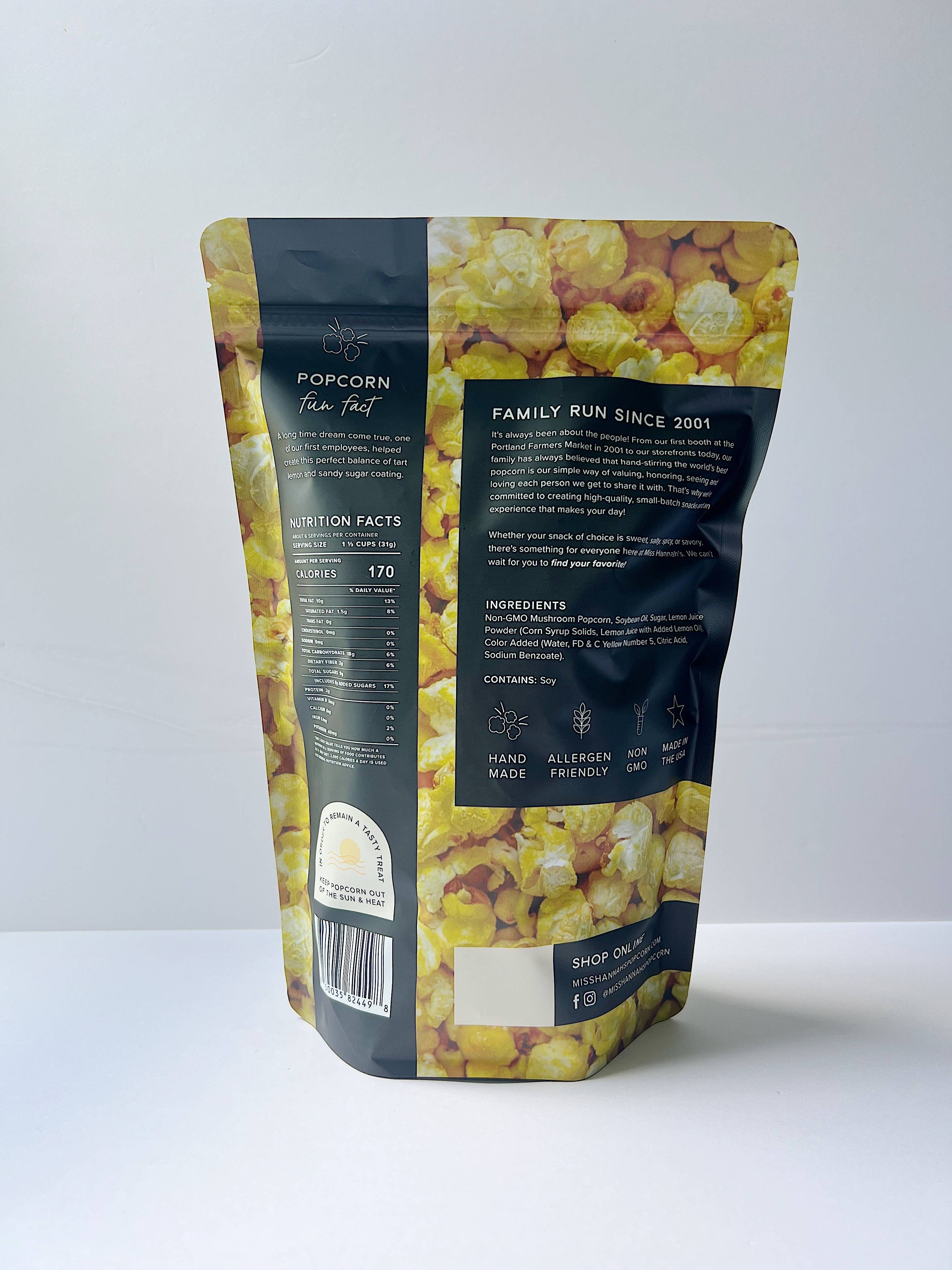 Miss Hannah's Gourmet Popcorn - Vendita all'ingrosso Popcorn - Popcorn al Limone2