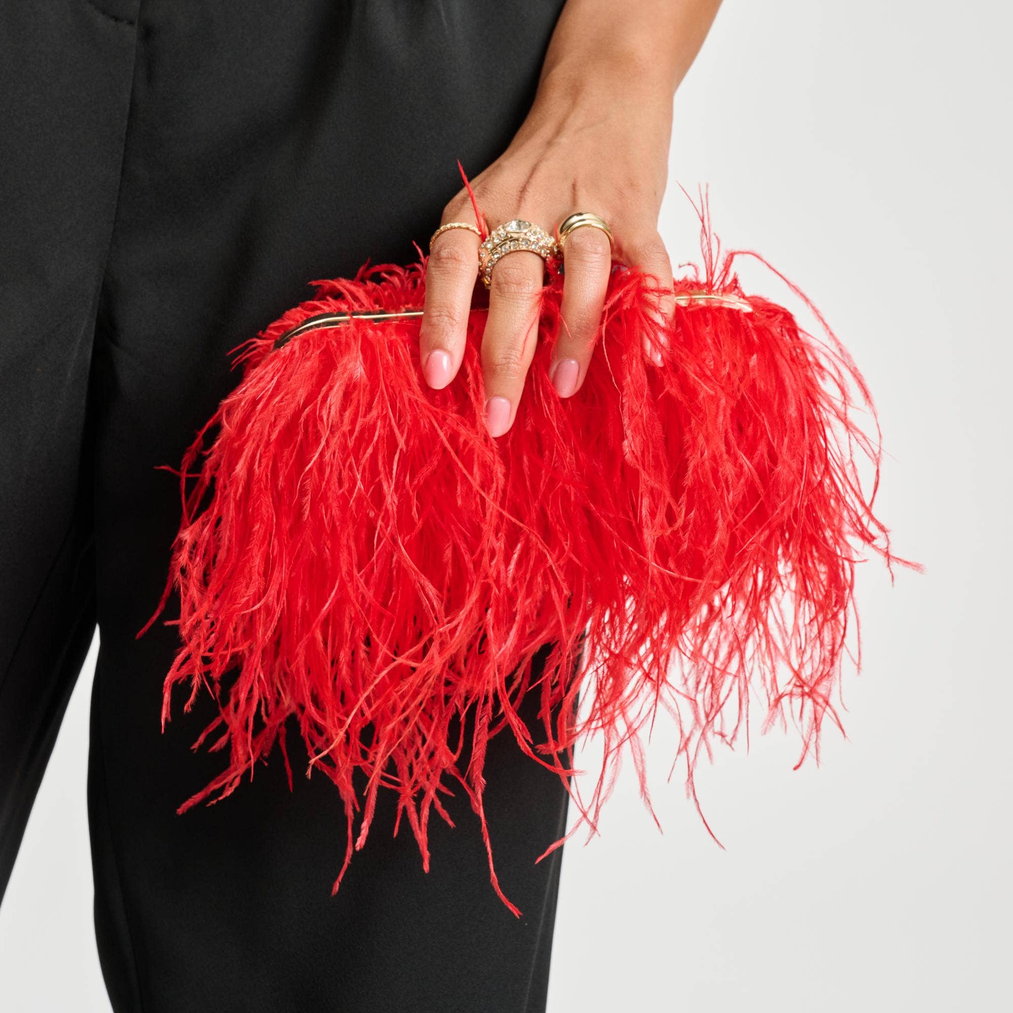 Moda Luxe - Wholesale Clutch Bag - Women's - Harlow Feather Evening Bag29