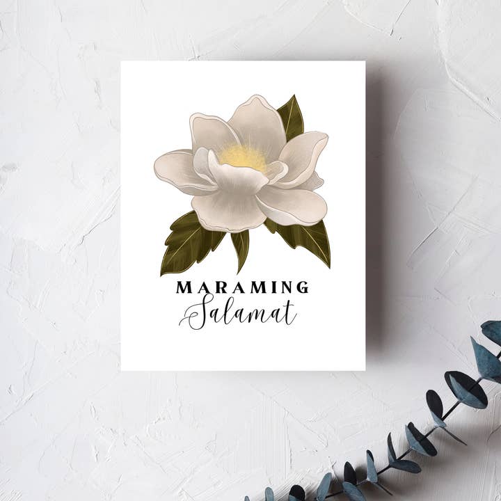 Maraming Salamat - Biglietto di ringraziamento per la vendita all'ingrosso da parte di Urban Belle Designs