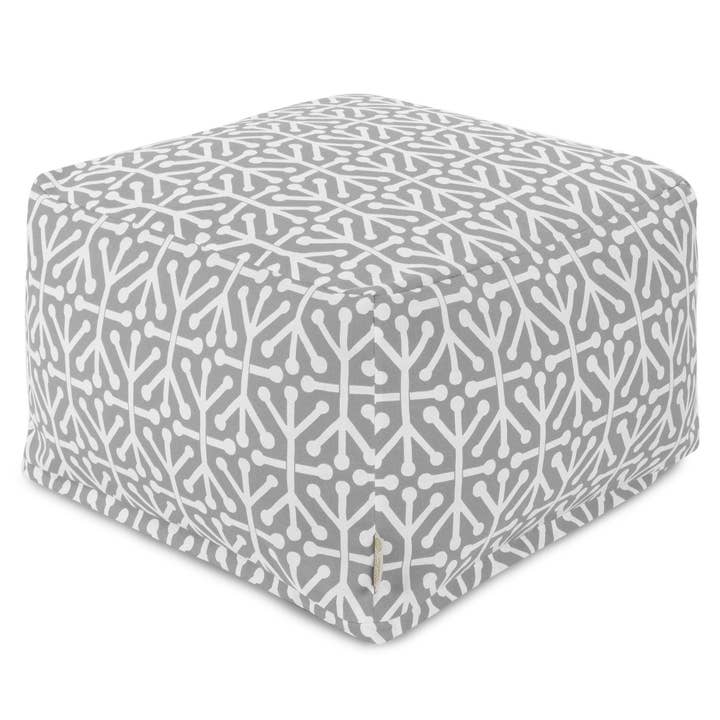 Majestic Home Goods Gray Aruba Ottoman voor wholesale door Majestic Home Goods