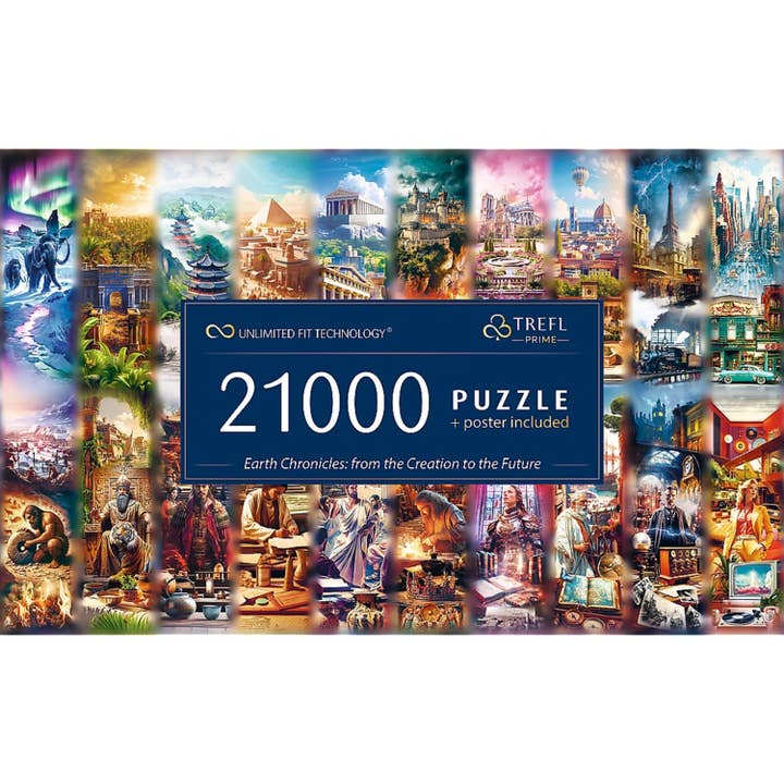 Trefl USA - Wholesale Puzzle - Adult - Trefl Prime 21000 Piece Puzzle - Earth Chronicles: Creation to Future4