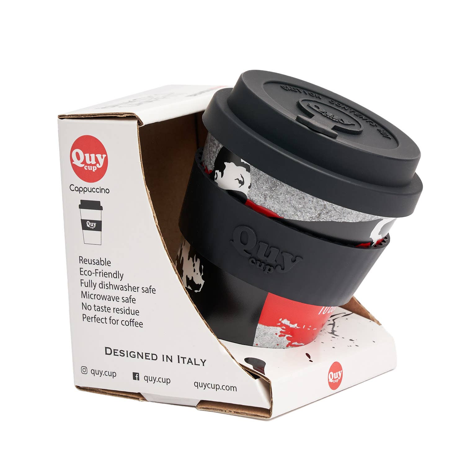 URBAN.ITY SRL - Wholesale Insulated Mug/Tumbler - Banksy Travel Cup in RPET 230 ml - The Flower Thrower