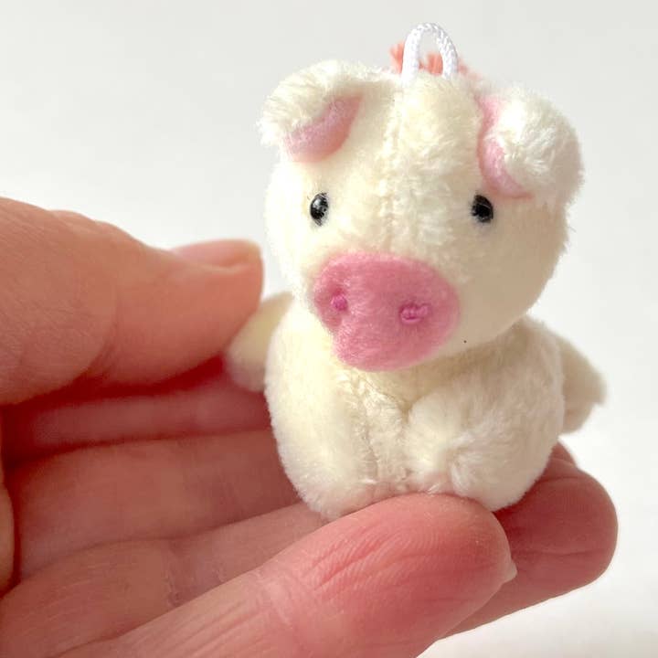 Miniature Plush Pig (Cream) for wholesale by The Gifted Rat