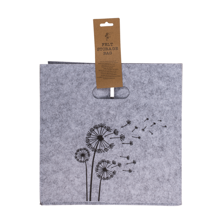 Out of the blue KG - Wholesale Storage Bin - Felt storage box, Dandelion/Wild flowers,1