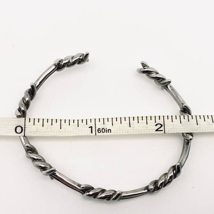 Steel Wire Knot Shaped Bangle Adjustable Bracelet - GT for wholesale on Faire