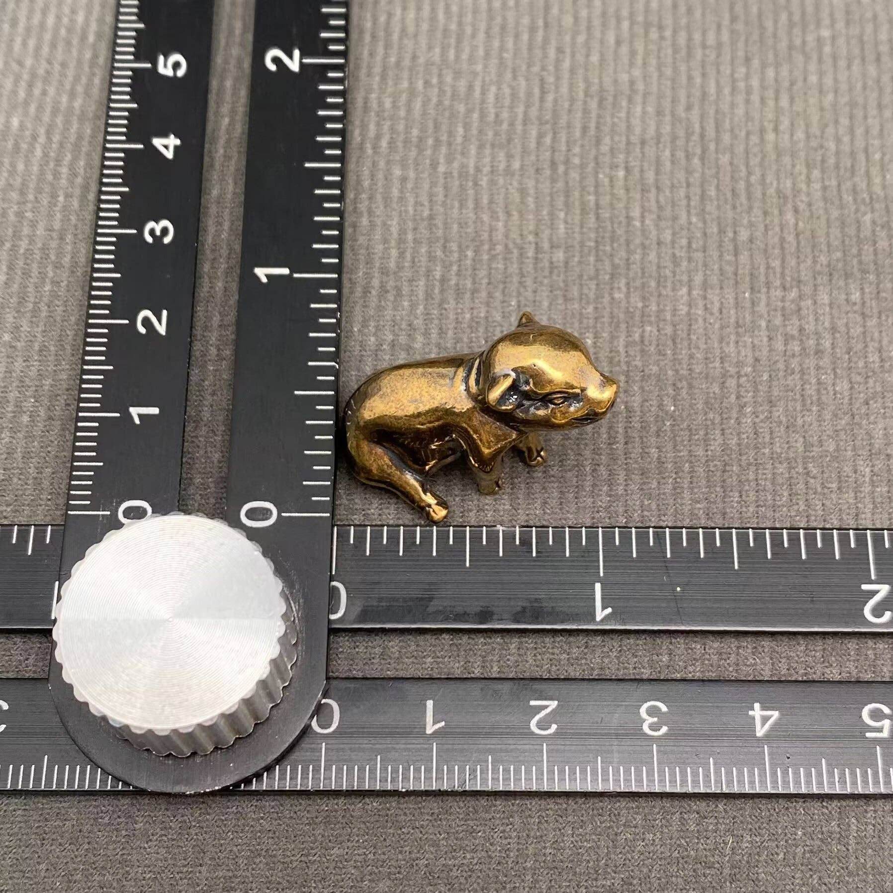 Mio Queena - Vente Figurine décorative - Décoration en laiton Petit Cochon Artisanat Ornements de Bureau3