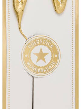 W - Gold/White - Gold Piece - Wondercandle® Classic for wholesale by Wondercandle