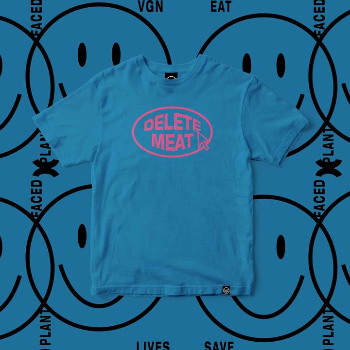 Delete Meat - Royal Blue T-Shirt for wholesale by Plant Faced Clothing