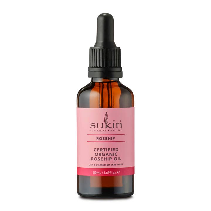 Certified Organic Rosehip Oil 50ml 50ml for wholesale by Sukin UK