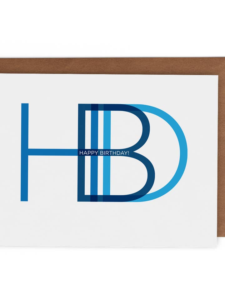 HBD - Happy Birthday! for wholesale by The Lost Art of Stationery