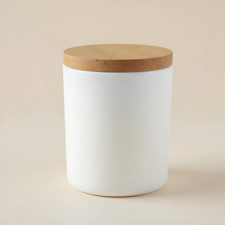 Plunk Soap and Candle Company - Wholesale Jar/filled candle - Soy Candle Private Label Under Your Name Brand 8oz White Ja2