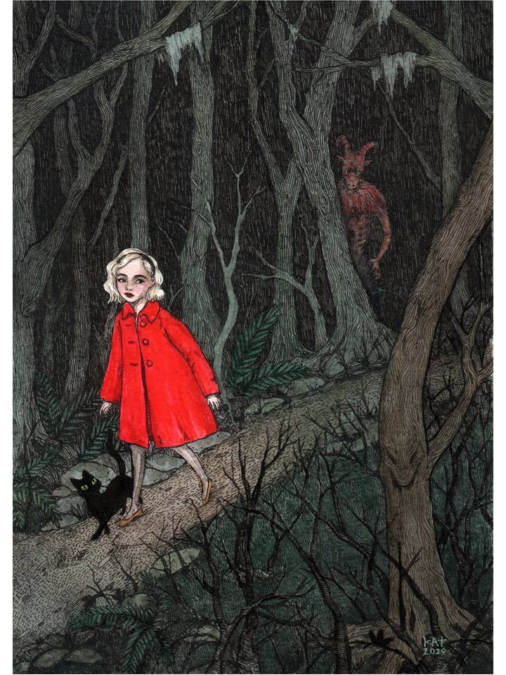 Le Seigneur des Ténèbres nous regarde - Impression Sabrina 5 x 7 pouces pour la vente par Stupid Animal Shop