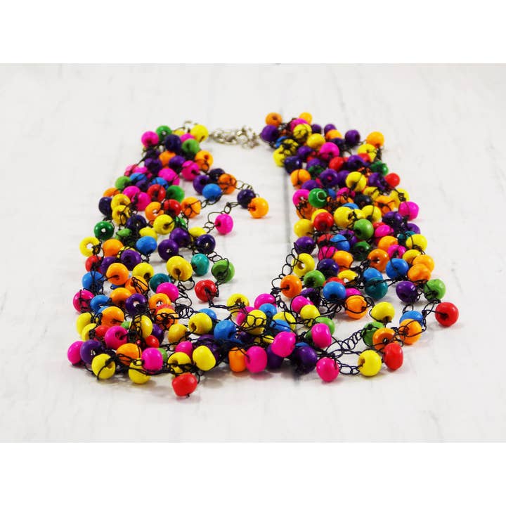 Ninolia – wholesale Stora halsband – Rainbow Statement Färgglada Halsband Halsband Sommar smycken miljövänliga gåvor