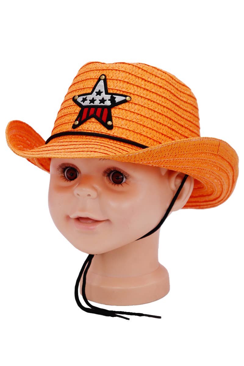 Cap Zone - Wholesale Cowboy Hat - Kids - Kids Western Star Paper Straw Cowboy Hat3