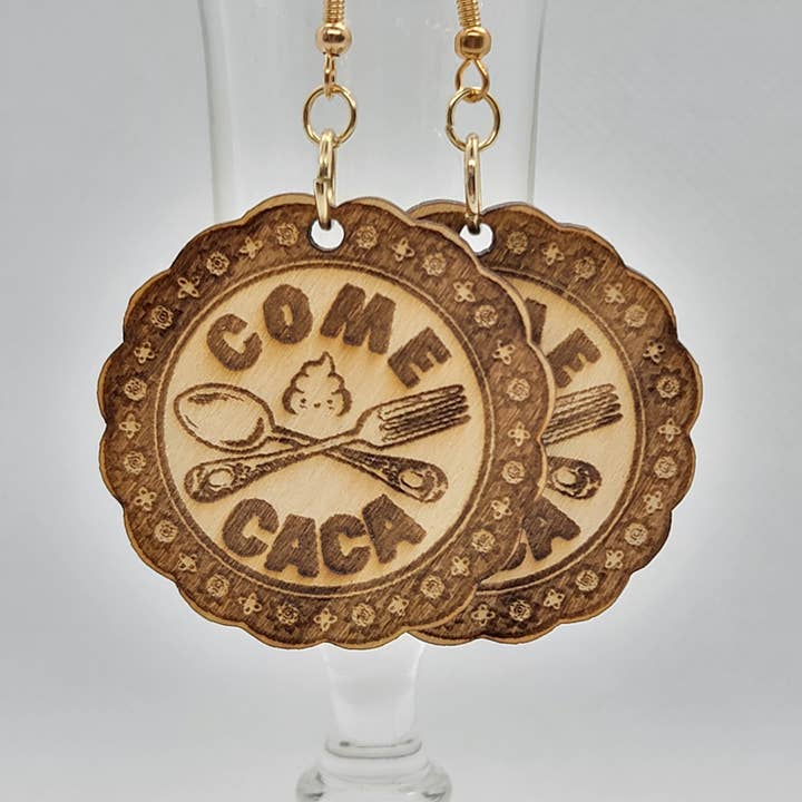 Earrings | "Come C@ca" for wholesale by Luna Craft