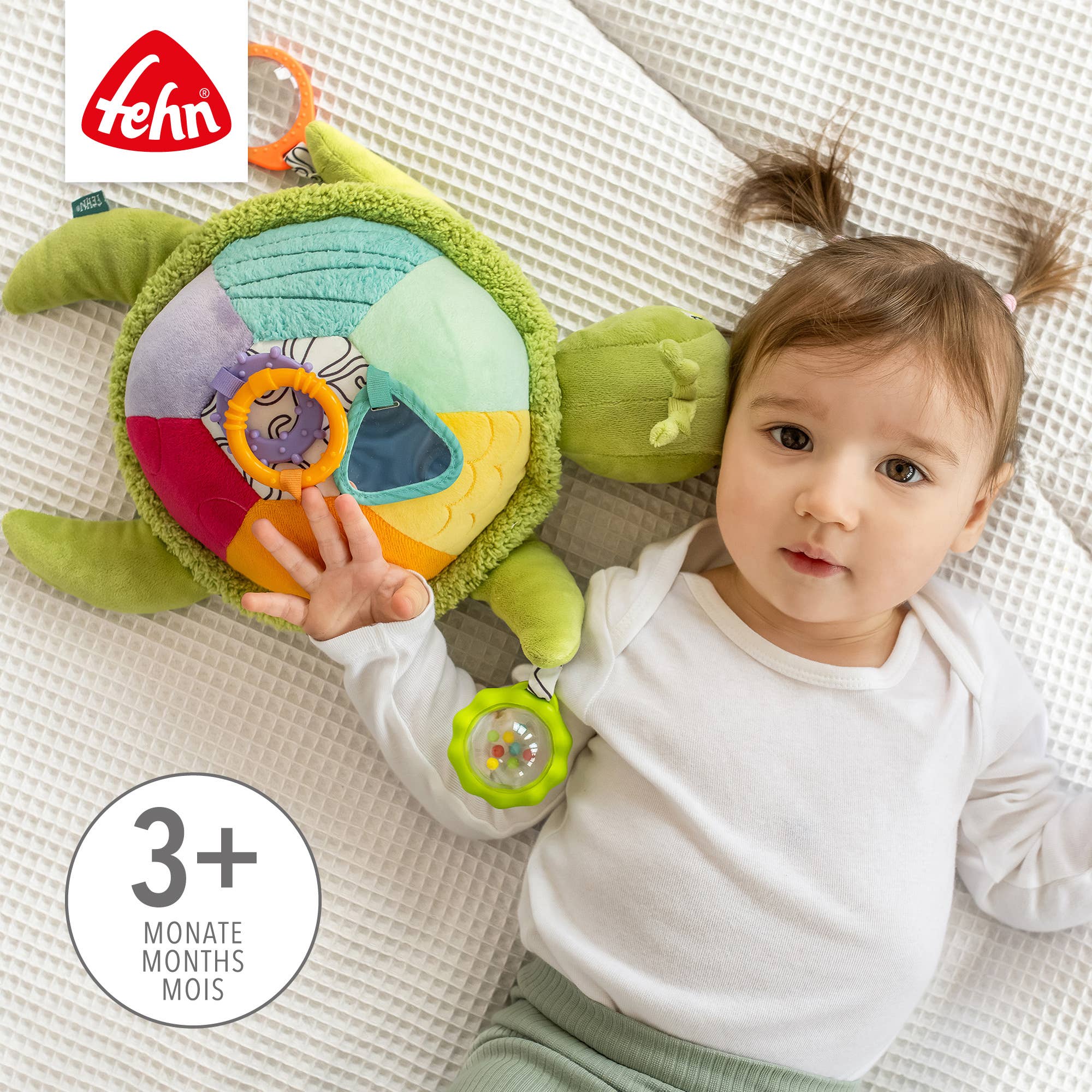 Fehn - Wholesale Stuffed/Plush Toy - Kids & Baby - Activity Sea Turtle XL - Motor Skills Toy2