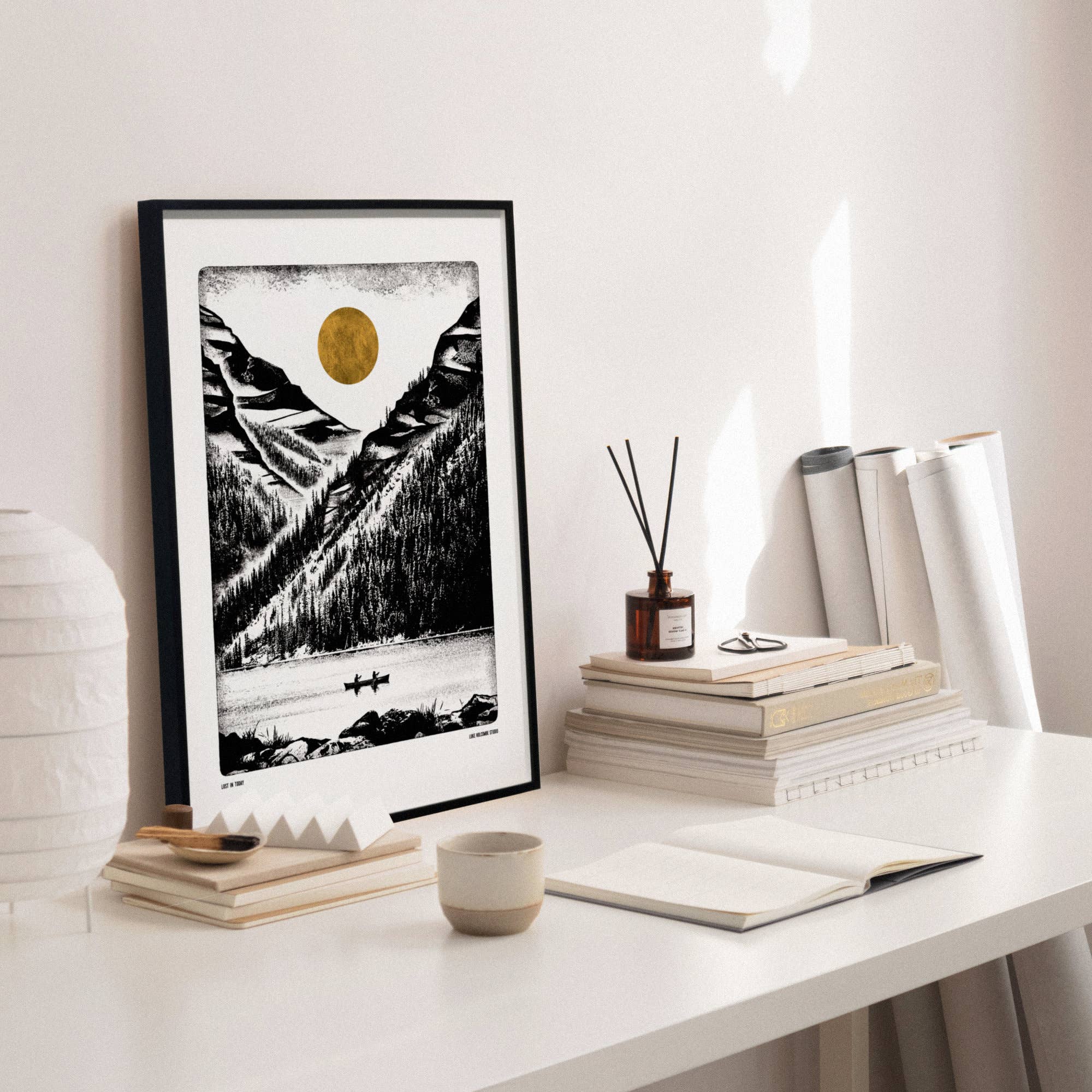 Luke Holcombe Studio – wholesale Art print – Lost in Today, Digital Print (A4, A3) Lake Great Outdoors5