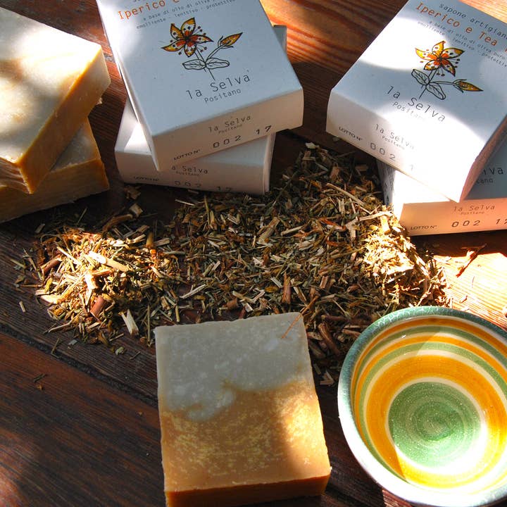 La Selva Positano Cosmetici Naturali - Wholesale Bar Soap - HYPERERIC AND TEA TREE SOLID SOAP3