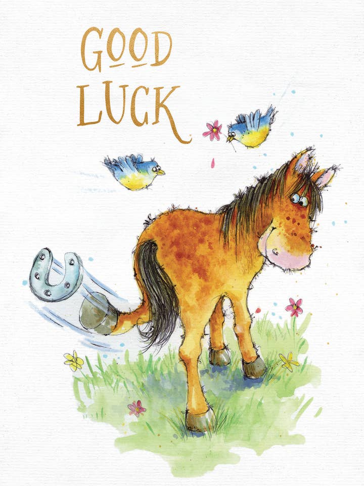 GL/Horse Kicking Shoe for wholesale by Greeting Cards by Norcard