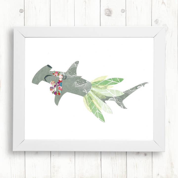Hammerhead Haj Kunst Print for engroshandel hos Whimsy Spot