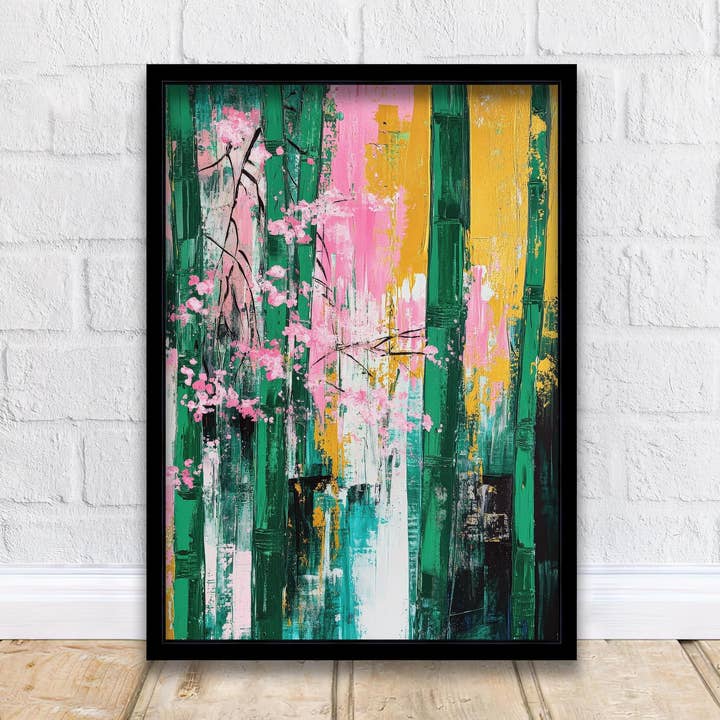 Kyoto Japan Abstract Art Poster for wholesale by InkNPrintz