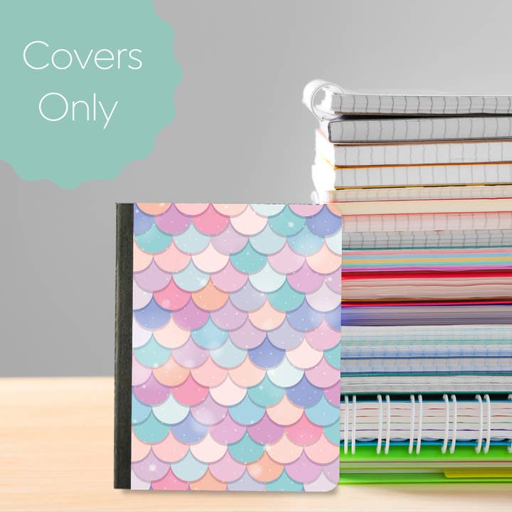 Mermaid Scales-Mini Composition Notebook Cover for wholesale by Oily Graphic Creations