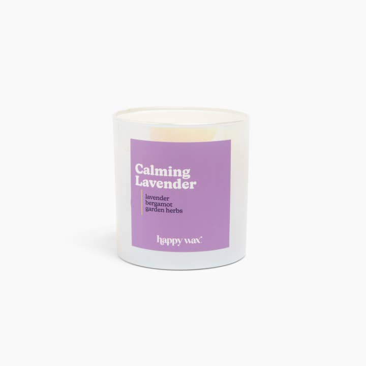 Happy Wax - Wholesale Jar/Filled Candle - Calming Lavender Single Wick Candle