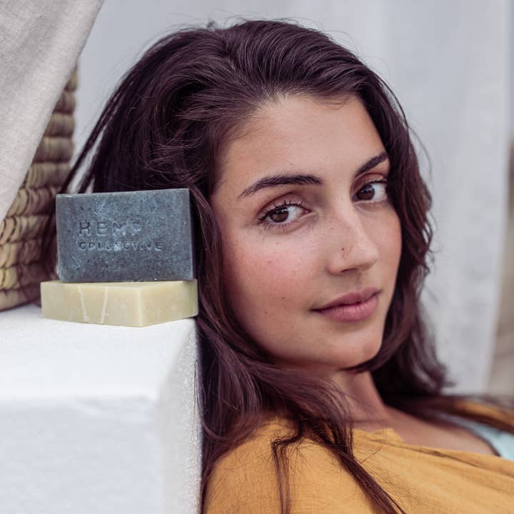 Hemp + Activated Charcoal Soap for wholesale by Hemp Collective