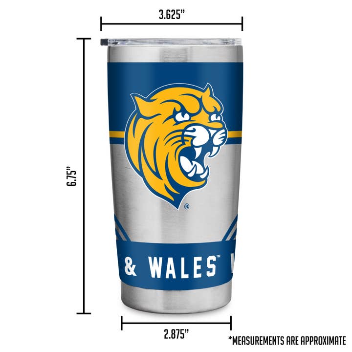 Rico Industries - Wholesale Insulated Mug/Tumbler - NCAA Johnson & Wales Wildcats Stainless Steel Tumbler5