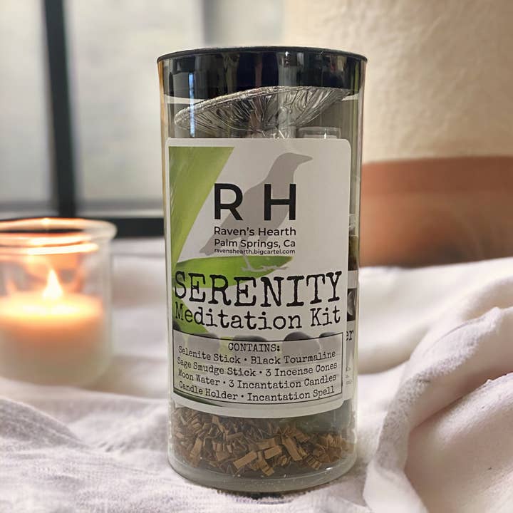 Raven’s Hearth - Venta al por mayor Artículo de meditación - Kit de Meditación Serenity | Cuidado Personal | Gran Regalo de Vacaciones3