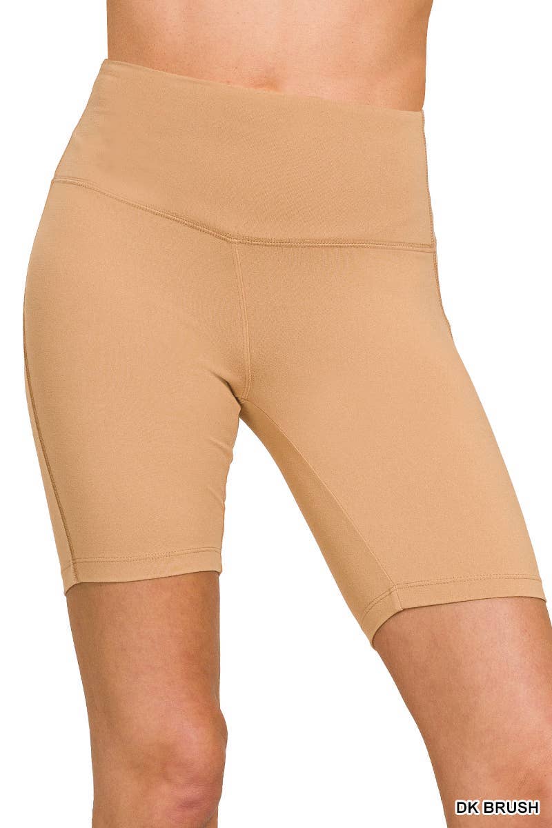 Vanilla Monkey - Wholesale Athletic Shorts - Women's - Brushed Wide Waistband Biker Shorts11