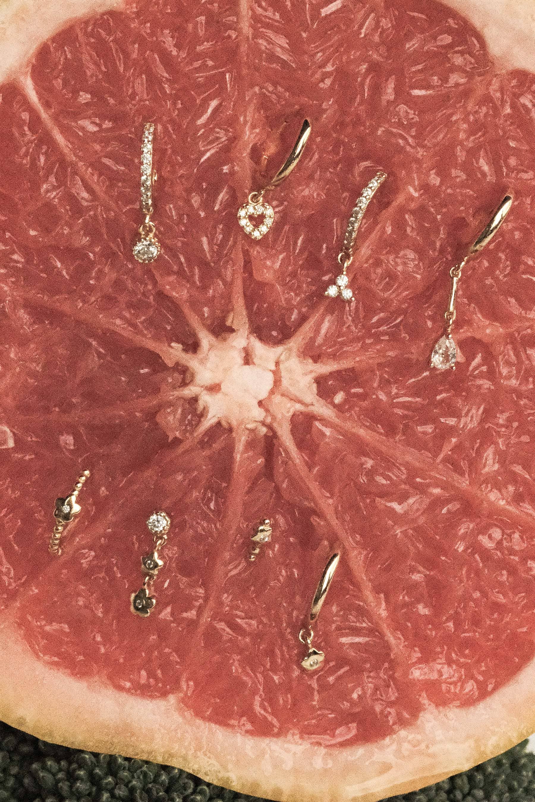 S-kin Studio Jewelry - Wholesale Dangle Earrings - Lucille Flower Earrings Set - 18K Gold Filled10