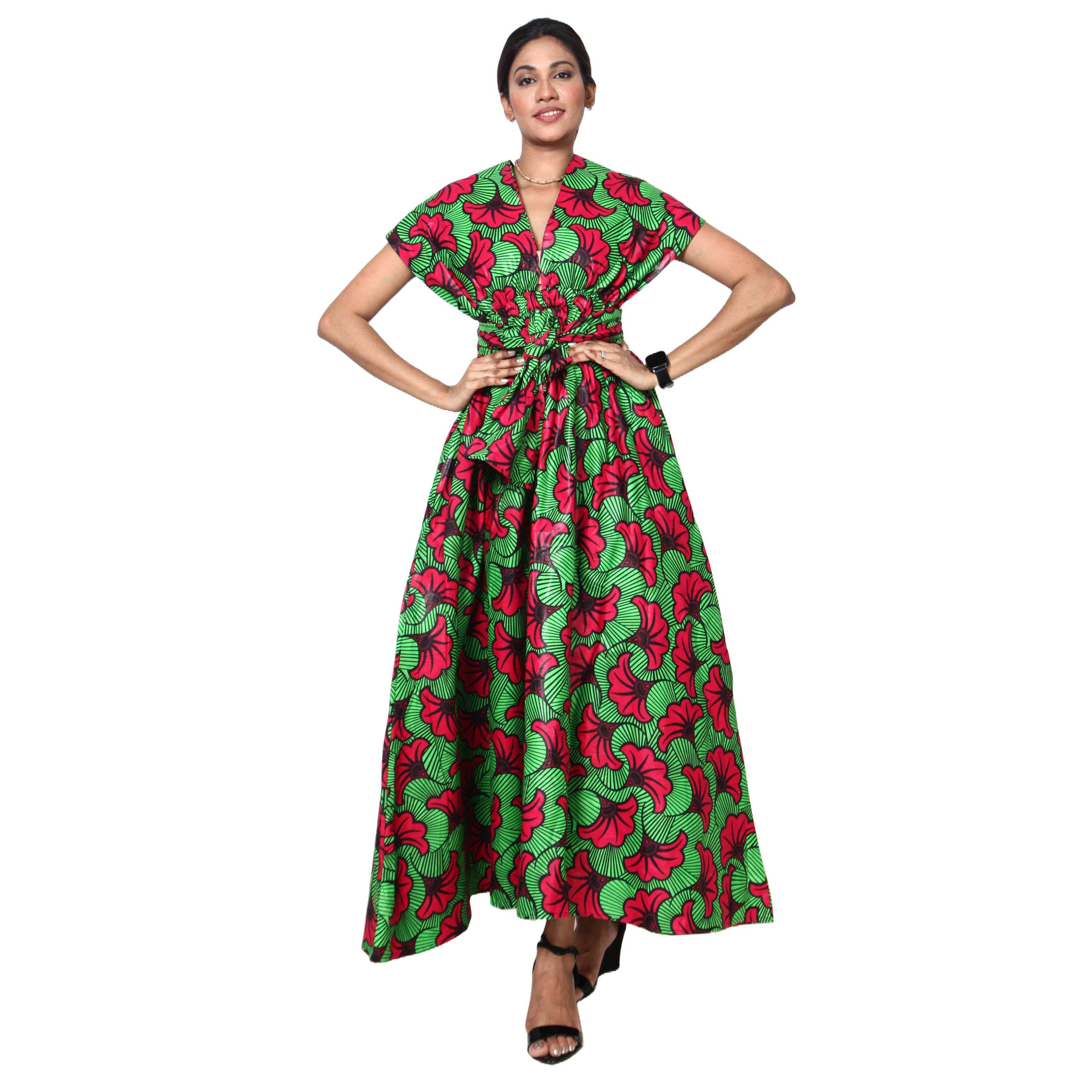 African Stars - Wholesale Dress - Women's - Women's Multi Way Style Maxi Dress -- FI-68L19