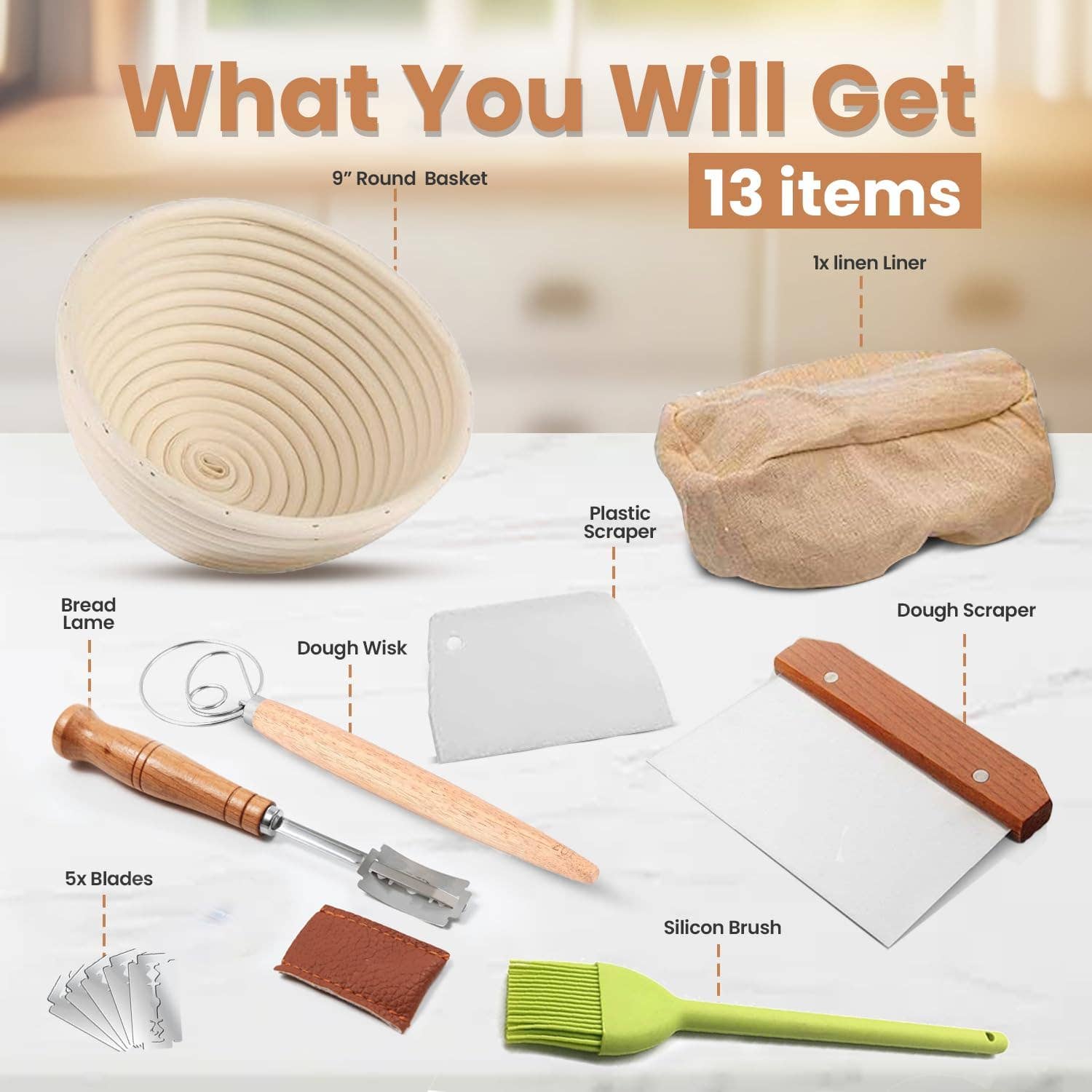 MEHIAZ - Wholesale Bread Pan - Bread Proofing Basket -Round Bread Proofing basket Box2