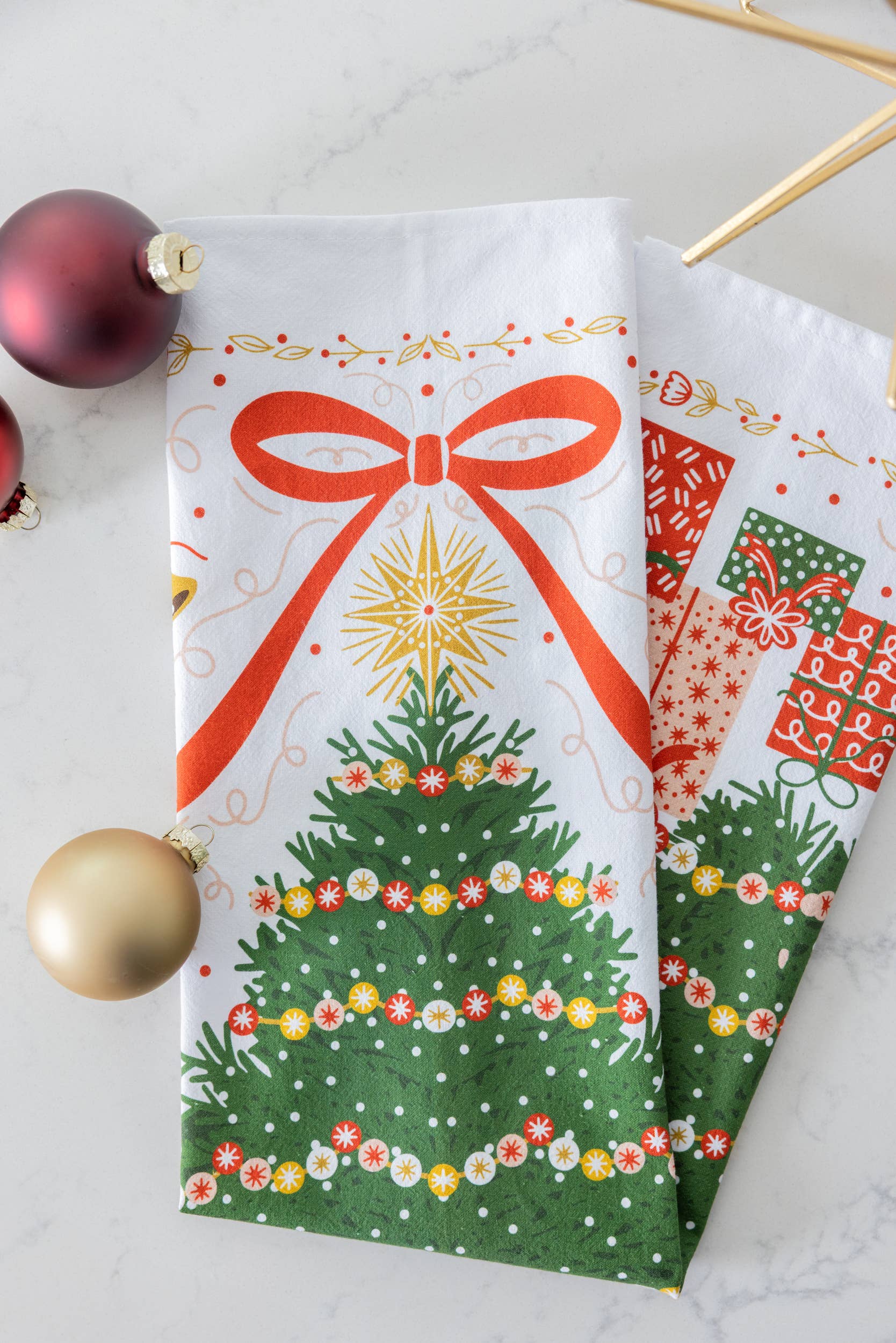 Gingiber - Wholesale Tea Towel - Christmas Tree Tea Towel – Holiday Kitchen Decor3