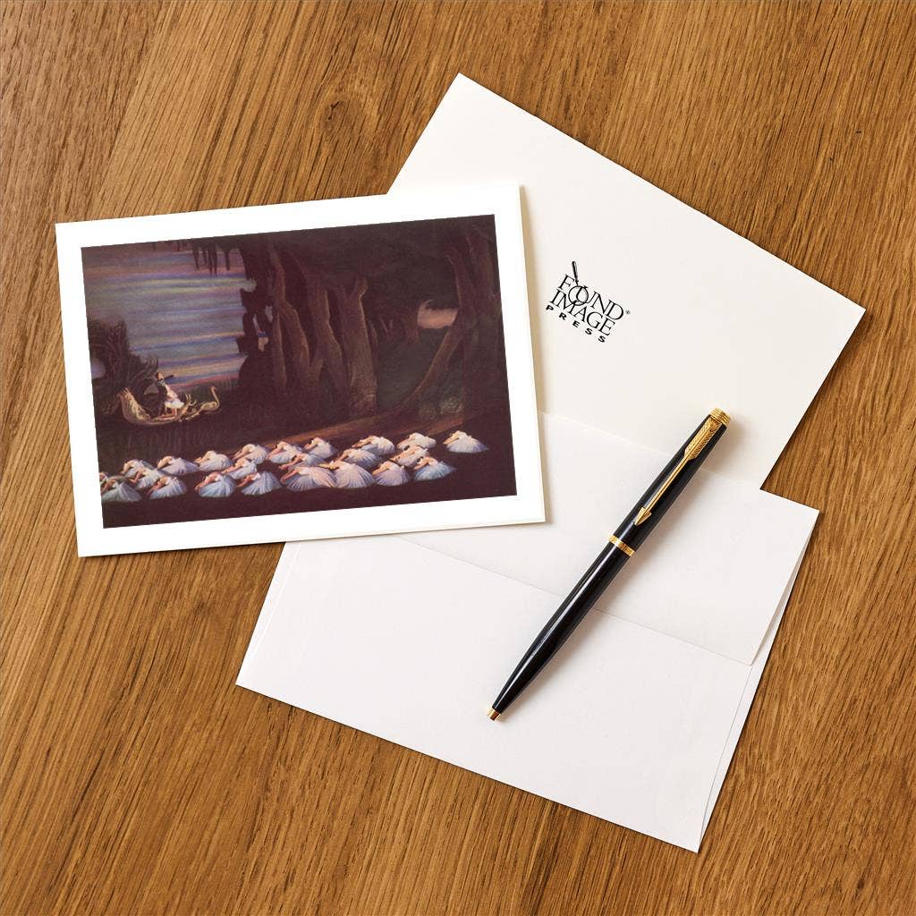 Found Image Press – wholesale Stationery/notecard set – Greeting Card AP-450 Scene from Swan Lake1