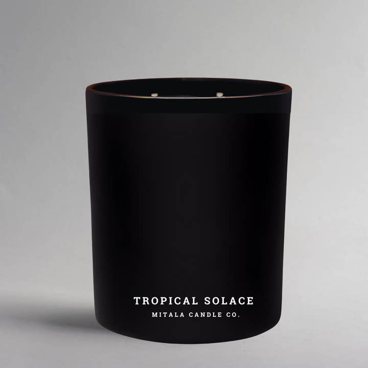 Tropical Solace Classic 2-Wick Candle (12oz) for wholesale by Mitala Candle Co.