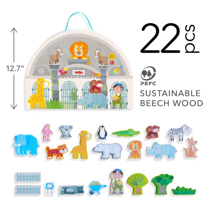 HABA USA - Wholesale Wood Toy - Kids - Play World at the Zoo2