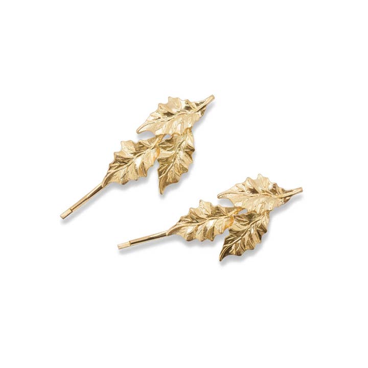 Gouden Botanische Haarspelden - paar voor wholesale door ACUS