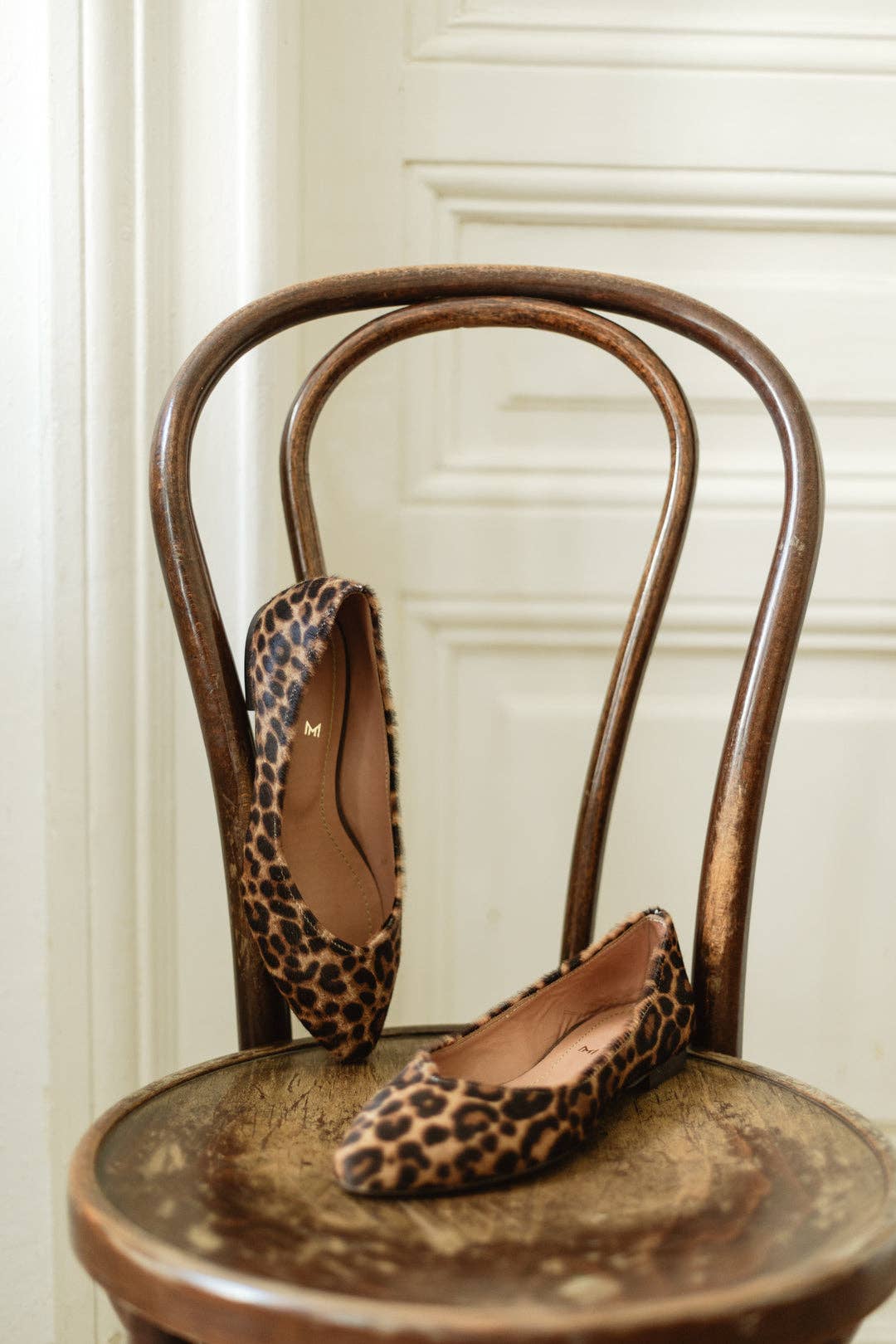 MIUMMASH DAMIAN TOMZIK - Wholesale Flats - Women's - Leather classic ballerinas - Audrey - Leopard 34-42