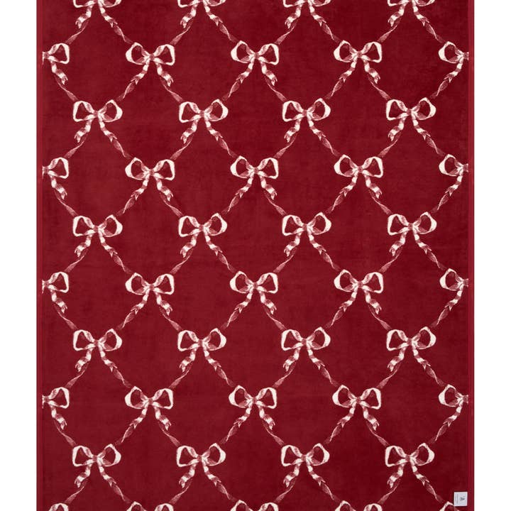 ChappyWrap - Wholesale Throw Blanket - December Bows Blanket8