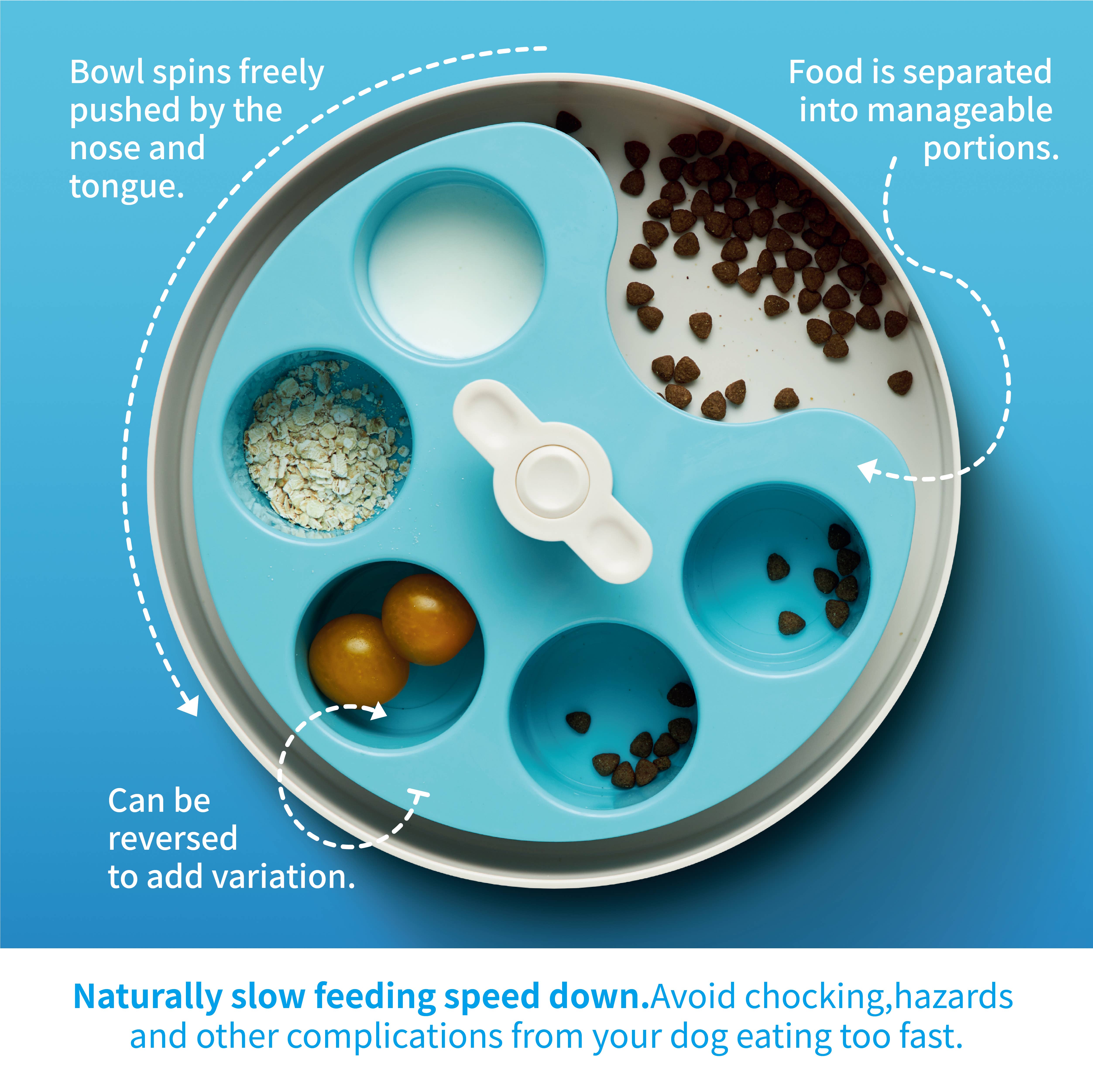 Only An Ocean Europe - Wholesale Drinkbak - Kat/Hond - SPIN interactieve voerspeelplaat blauw6