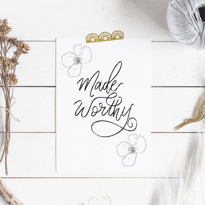 Made Worthy Wall Art Print for wholesale by Grac’d Co