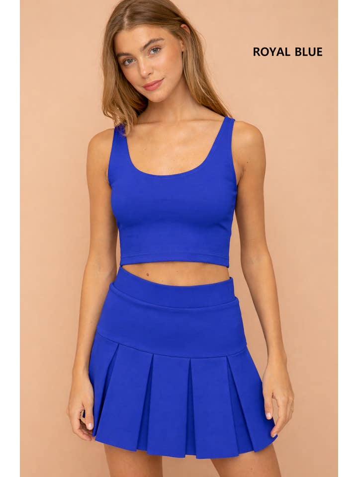 freeme - Wholesale Athletic Skirt - Women's - SUPER STRETCHY PONTE MINI TENNIS SKIRT(ST#FRSK1126N)6