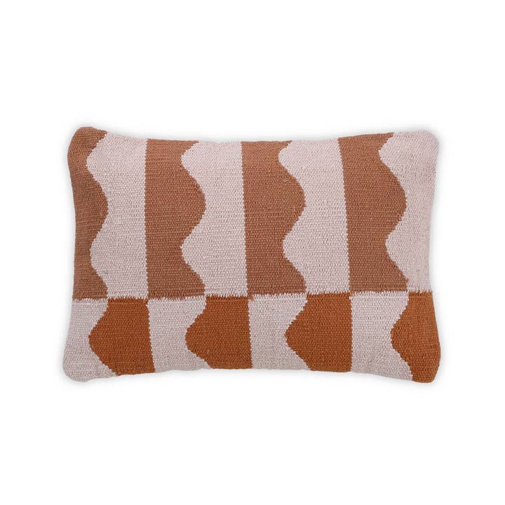 Almohada lumbar Ocean, tamaño Tierra, 14 x 20 pulgadas para venta al por mayor de Casa Amarosa