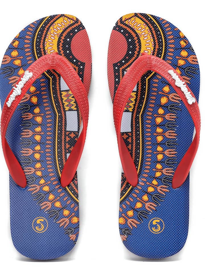 Angelina Flip Flops (Blue) for wholesale by SLIPS Africa