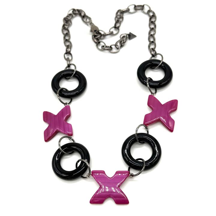 X’s & O’s Station Necklace for wholesale by Leetie Lovendale