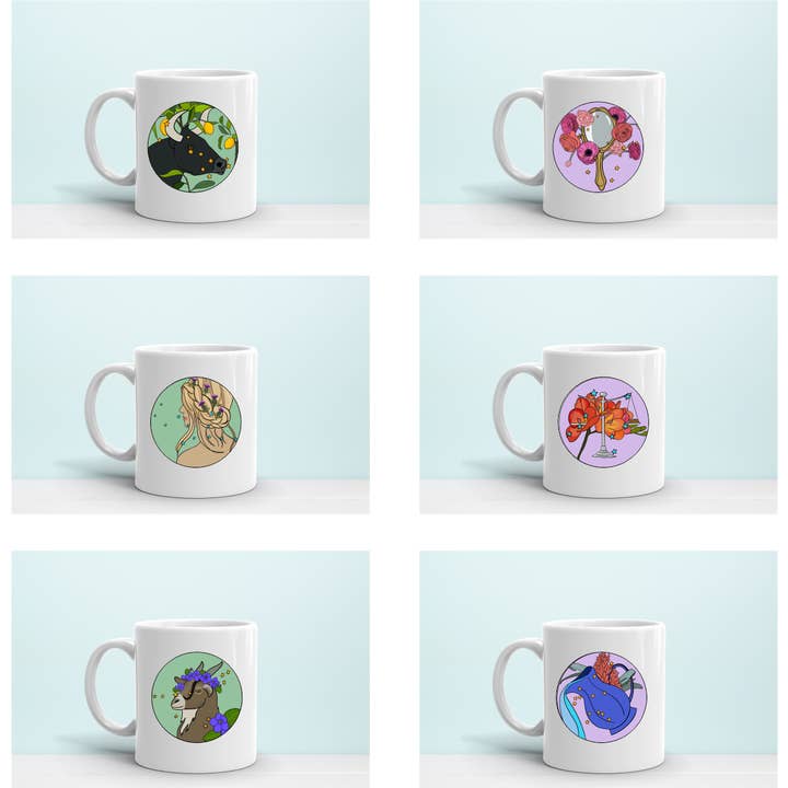 Zodiac Mugs for wholesale by scraft