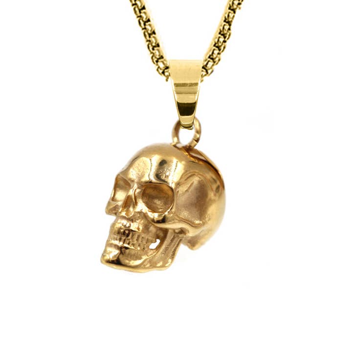 Awaken - Wholesale Individual Charm/Pendant - Stainless Steel Skull Pendant Amulet Pendant - Q-1224